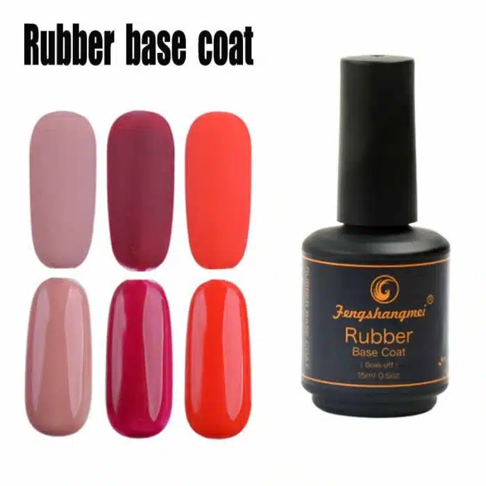 fengshangmei 15ml Long Lasting Rubber Base Coat Gel Nail Polish Matte Rubber Top Coat UV Gel.jpg q50 1