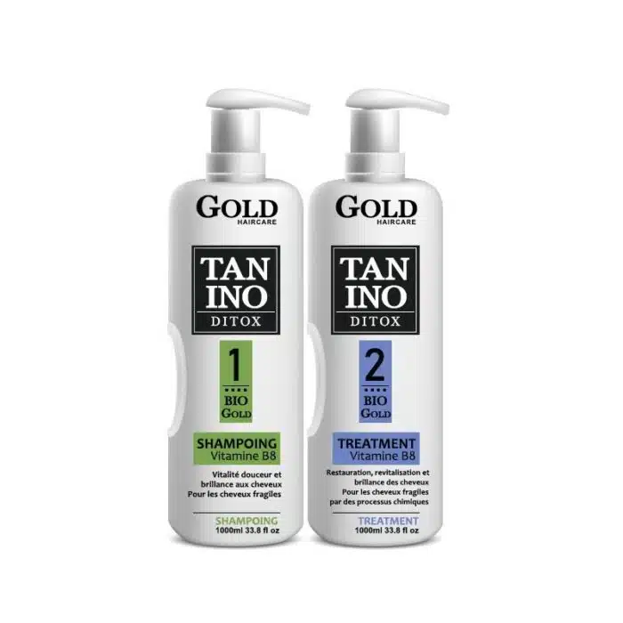 kit lissage au tanin 2 x 1000 ml 10 a 15 applications de gold haircare