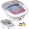 FOOT SPA BATH MASSAGER WITH HEAT, BUBBLES, AND VIBRATION