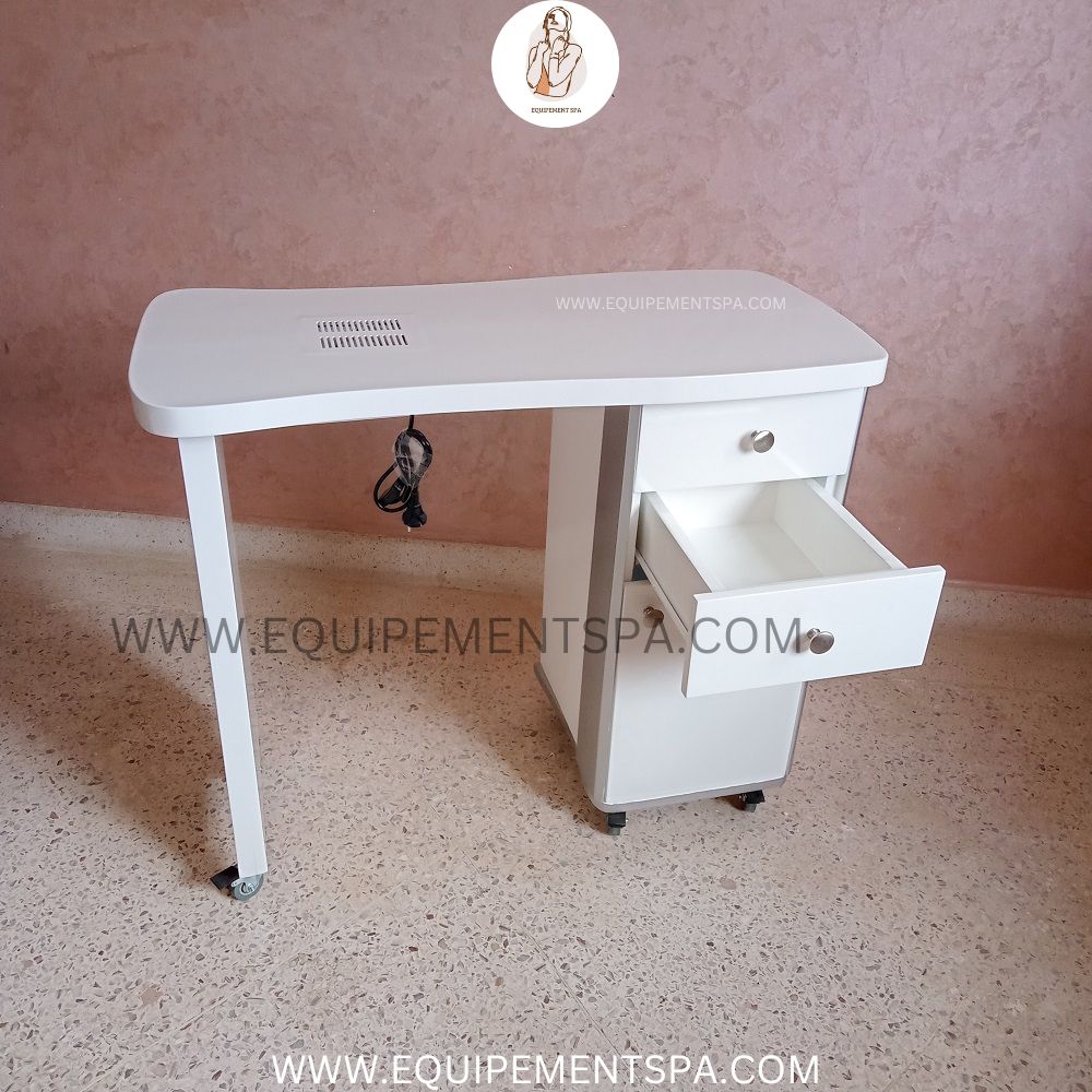 Table de Manucure Portable Table de Manucure Simple avec Meuble de