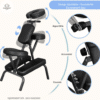 chaise de massage assis pliante