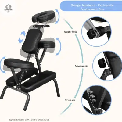 chaise de massage assis pliante