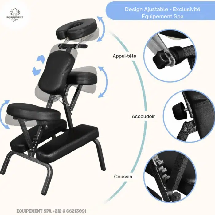 chaise de massage assis pliante