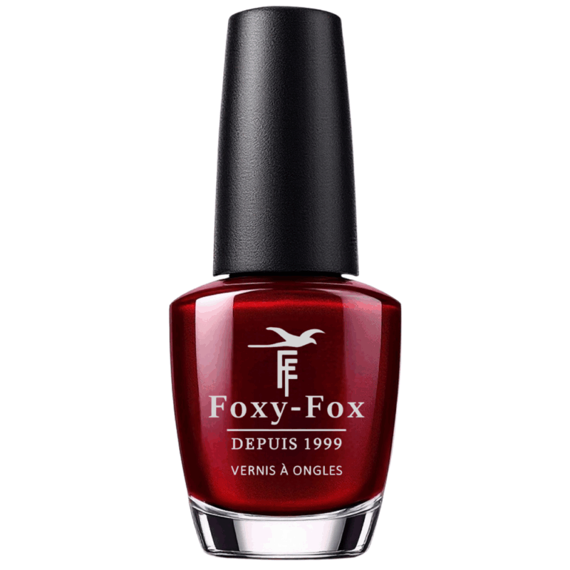 ongle bordeau rouge