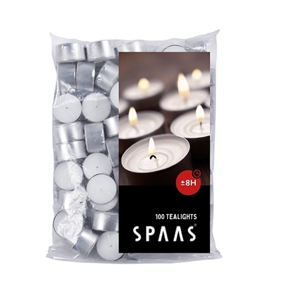 Bougie chauffe-plat 8h non parfumée pour usage professionnel en spa, hôtel et riad au Maroc